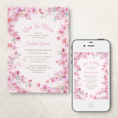 Invitation Mariage de cerisier Sakura Shower
