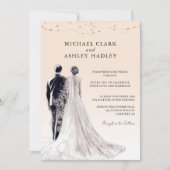 Invitation Mariage de chambre de mariée traditionnelle de la  (Devant)