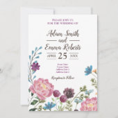 Invitation Mariage de champ d'eau Fleur sauvage (Devant)