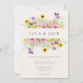 Invitation Mariage de champ d'eau Fleur sauvage (Devant)