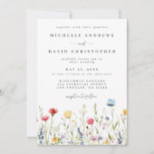 Invitation Mariage de champ d'eau Fleur sauvage (Devant)