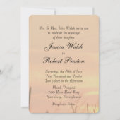 Invitation Mariage de champ Sunset (Devant)