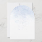 Invitation Mariage de champs de lavande paysagère d'aquarelle (Dos)