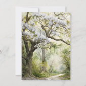 Invitation Mariage de charme Magnolia et Moss Southern (Dos)