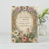 Invitation Mariage de charpente florale de Grace Orné Victori (Debout devant)