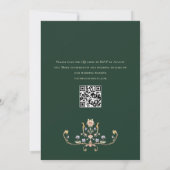 Invitation Mariage de charpente florale de Grace Orné Victori (Dos)