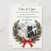 Invitation Mariage de chat alaskain DIY  (Devant)