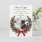 Invitation Mariage de chat alaskain DIY  (Debout devant)