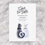 Invitation Mariage de chat couple