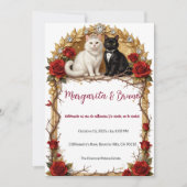 Invitation Mariage de Chat de Vengeance Virale (Devant)