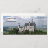Invitation Mariage de château de conte de fées (Devant / Derrière)