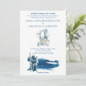 Invitation *~* Mariage de Chevalier dans l'escalier d'un chât (Debout devant)