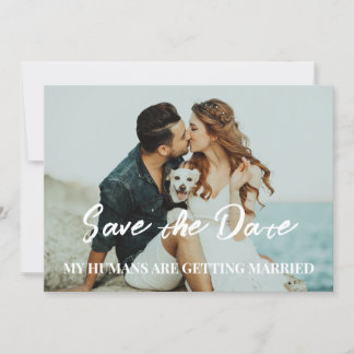 Invitation Mariage de chien enregistrer le budget de date