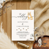 Invitation Mariage de chiot de Corgi