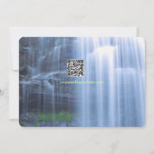 Invitation Mariage de chute verte Nature (Dos)