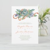 Invitation Mariage de cluster de réussite aquarelle (Debout devant)