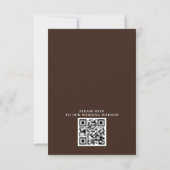 Invitation Mariage de code QR du budget de la plaie de l'arbr (Dos)