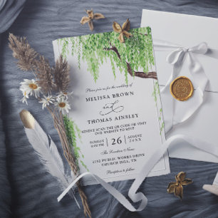 Invitation Mariage de code QR du budget de la plaie de l'arbr
