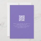 Invitation Mariage de code QR du champ fleur sauvage (Dos)