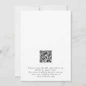 Invitation Mariage de code QR du Gay pride Fleur sauvage mini (Dos)