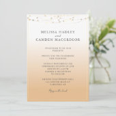 Invitation Mariage de code QR élégant pour le ton de la Terre (Debout devant)