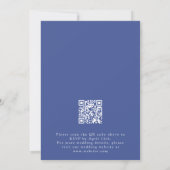 Invitation Mariage de code QR fleur sauvage (Dos)