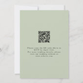 Invitation Mariage de code QR Fleur sauvage Delicate (Dos)