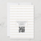 Invitation Mariage de Code QR RSVP de Grange de Campagne de V (Dos)
