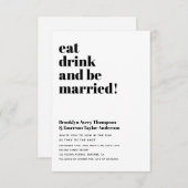 Invitation Mariage de code QR ultra moderne (Devant / Derrière)