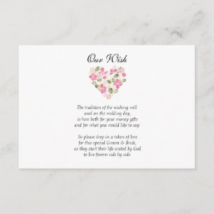 Invitation Mariage de coeur personnalisé qui souhaite une bon