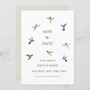 Invitation Mariage de colibri d'Anna Sauvez la date