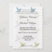 Invitation Mariage de colibris (Devant)