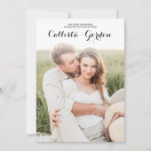 Invitation Mariage de collection photo simple et moderne (Devant)