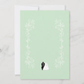 Invitation Mariage de conception de mariée et de marié couleu (Dos)