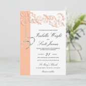 Invitation Mariage de conception florale (Debout devant)