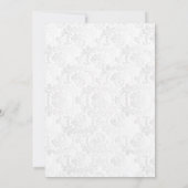Invitation Mariage de conception florale (Dos)