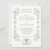 Invitation Mariage de conception Sage Bells Sollwork (Devant)