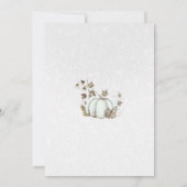 Invitation Mariage de Conte de Fée Citrouille Blanche Or de L (Dos)