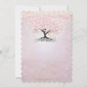 Invitation Mariage de conte de fées avec arbre à feuilles en (Dos)
