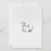 Invitation Mariage de Conte de Fées Citrouille Blanche Argent (Dos)