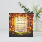Invitation Mariage de conte de fées dans la forêt magique d'a (Debout devant)