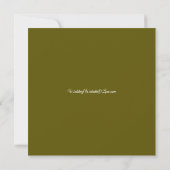 Invitation Mariage de conte de fées dans la forêt magique d'a (Dos)