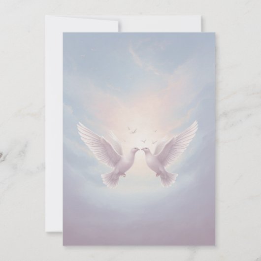 Invitation Mariage de conte de fées enchanté (Dos)