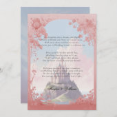 Invitation Mariage de conte de fées enchanté (Devant / Derrière)
