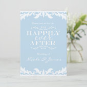 Invitation Mariage de conte de fées HAPPILY EVER AFTER (Debout devant)