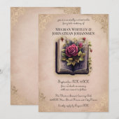 Invitation Mariage de Conte de Fées Romantique sur Fond Rose (Devant / Derrière)