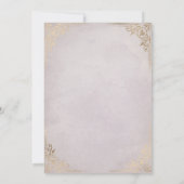 Invitation Mariage de Conte de Fées Romantique sur Fond Viole (Dos)