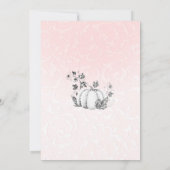 Invitation Mariage de conte de fées rose et argent de citroui (Dos)