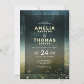 Invitation Mariage de conte de la forêt enchantée (Devant)