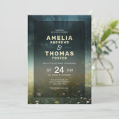 Invitation Mariage de conte de la forêt enchantée (Debout devant)